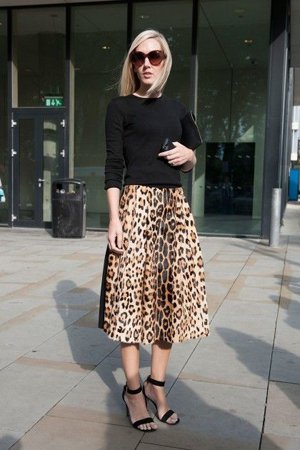 Леопардовая юбка