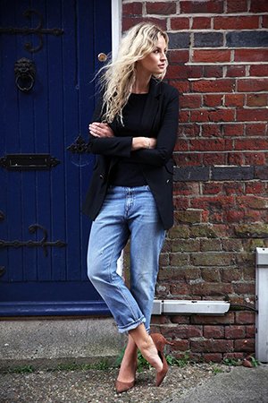Модный образ с джинсами