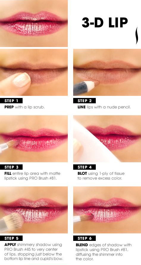Увеличивающий макияж губ